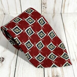 XMI 325 Series Men's 100% Silk Tie Geometric Hand Made in the USA